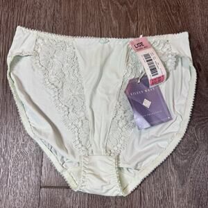 Vintage Eileen West Nylon / Lace Panties Hi- Cut Large